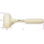 BETA 1391A RUBBER DEAD BLOW HAMMER 500g