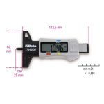 BETA 1706DGT DIGITAL DEPTH GAUGE FOR TYRE THREADS