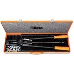 BETA 1742A/C 1742A RIVETING PLIERS WITH ASSORTMENT OF 60 THREADED STEEL INSETS