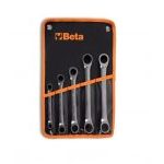 Beta 195/B5 5 Piece Flat Double Ratchet Ring Spanner Set 8-19mm