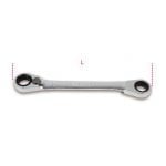 BETA 195P BI-HEX OFFSET REVERSIBLE DOUBLE ENDED RATCHETING RING SPANNER 16x18mm