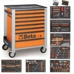 Beta 384 Piece Foam Module Tool Kit In C24S/8 Roller Cabinet Orange