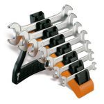 Beta 55/SP7 7 Piece Double Open Ended Spanner Set Supplied In Plastic Rack 6-19mm