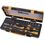 Beta 900/C12MR 1/4" Drive Rotator Ratchet Socket Set & Accessories