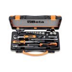 BETA 900MB/C19 1/4" Dr. 19 Pce. BI-HEXAGON SOCKET AND ACCESSORY SET 5 – 14mm
