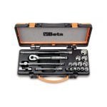 BETA 910AS/MBM-C18 3/8" Dr. 18 Pce. AERONAUTICAL MAINTENANCE BI-HEXAGON SOCKET & ACCESSORY SET AF 1/