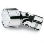 BETA 910AS/SN 3/8" Dr. BI-HEXAGON (12 POINT) AF HINGED SOCKET 3/8"