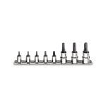 BETA 910PT/SB8 1/4" & 3/8" Dr. 5-STAR SCREWDRIVER BIT SOCKET SET SUPPLIED ON A RAIL PT10 – PT50