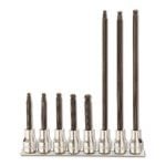 BETA 920BP/SB7 8 Pce. 1/2" Dr. BALL-ENDED HEXAGON SCREWDRIVER BIT SOCKETS ON A RAIL