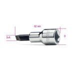 BETA 920LP 1/2" Dr. SLOTTED SCREWDRIVER BIT SOCKET 2 X 12mm