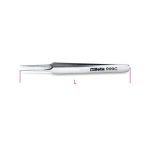 BETA 999C ACID & MAGNETIC RESISTANT EXTRA SLIM STRAIGHT END SPRING TWEEZERS 110mm
