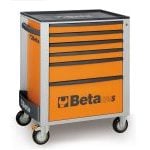Beta C24S/6 6 Drawer Mobile Roller Cabinet Orange