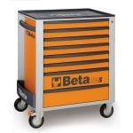 Beta C24S/8 8 Drawer Mobile Roller Cabinet Orange