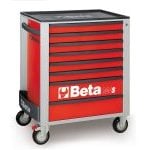 Beta C24S/8 8 Drawer Mobile Roller Cabinet Red