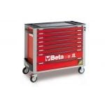 Beta C24SA-XL/8 8 Drawer Extra Long Roller Cabinet With Anti-Tilt System Red