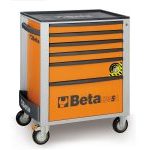 Beta C24SA/6 ‘Orange’ 6 Drawer Mobile Roller Cabinet With Anti-Tilt System