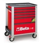Beta C24SA/6 ‘Red’ 6 Drawer Mobile Roller Cabinet With Anti-Tilt System