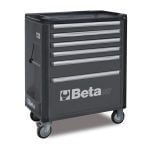 Beta C37/6 6 Drawer Mobile Roller Cabinet – Grey