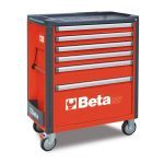 Beta C37/6 6 Drawer Mobile Roller Cabinet – Red