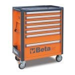 Beta C37/7 7 Drawer Mobile Roller Cabinet – Orange