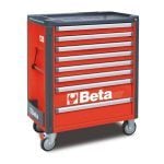 Beta C37/8 8 Drawer Mobile Roller Cabinet – Red