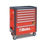 Beta C37A/7 7 Drawer Mobile Roller Cabinet With Anti-Tilt System – Red