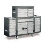 Beta C38C 33 Drawer Mobile Roller Cabinet XL Stack – Grey