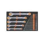 Beta M01 22 Piece Metric Combination Spanner Set Supplied in Foam Module 6-36mm