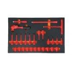 Beta M108 27 Piece 3/8" Drive 1000V VDE Insulated Socket & Accessory Set Supplied in Foam Module