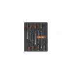 Beta M162 8 Piece Slotted & Phillips Hammer Through Impact Head Screwdriver Set Supplied in Foam Module