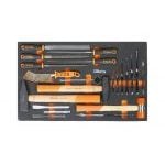 Beta M231 22 Piece Hammer, Punch, Chisel & File Set Supplied in Foam Module