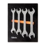 Beta M38 4 Piece Metric Double Open Ended Spanner Set Supplied in Foam Module 21-32mm
