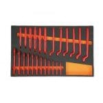 Beta M49 24 Piece 1000V VDE Insulated Single Open end & Ring Spanner Set Supplied in Foam Module