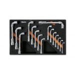 Beta M75 16 Piece Metric Offset Double Ended Socket Wrench Set Supplied in Foam Module 7-24mm