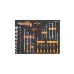 Beta MB47 48 Piece Screwdriver, Hexagon Key, T-Handled Hex Key Set Supplied in Foam Module