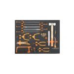 Beta MB56 15 Piece Cutting, File, Measuring & Hammer Set Supplied in Foam Module