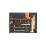 Beta MB59 15 Piece Cutting, File, Measuring, Chisel & Hammer Set Supplied in Foam Module