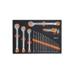 Beta MM11 30 Piece Combination Spanner and Hexagon Key Set Supplied in Foam Module