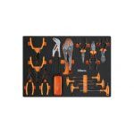 Beta MM140 52 Piece Plier and T-Handled Hexagon Key Set Supplied in Foam Module