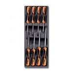 Beta T207 7 Piece Tamper Proof Torx Screwdriver Set in Plastic Module Tray T9-T30