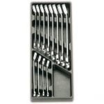 Beta T45 12 Piece Metric Ratchet Combination Spanner Set in Plastic Module Tray 8-19mm