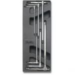 Beta T68 6 Piece Metric Sliding T-Handled Hexagon Key Set in Plastic Module Tray 2.5-8mm
