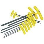 Bondhus BTX10 10 Piece Ball Ended T-Handle Hexagon Key Set 3/32-3/8" AF