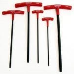 Bondhus BTX50M 5 Piece Ball Ended T-Handle Hexagon Key Set 4-10mm