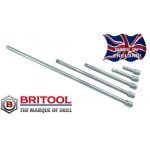 BRITOOL (Made in England) MESET5A 5 Pce. 3/8" Drive Extension Bar Set 3" to 18"