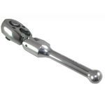 BRITOOL HALLMARK 1/4" Dr. FLEXIBLE HEAD STUBBY RATCHET 120mm Long