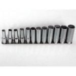 BRITOOL HALLMARK 3/8" Drive 12 Point DEEP SOCKET SET 8 – 19mm MDBMSET12