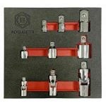 Britool Hallmark ADUJSET9 9 Pce. 1/4", 3/8" & 1/2" Drive Universal Joint, Reducer & Adaptor Set