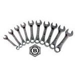 Britool Hallmark CXSMSET10 10 10 Pce. Stubby Combination Spanner Set 10-19mm Short