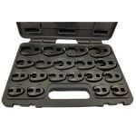 Britool Hallmark HMCFW19 19 Piece 3/8" & 1/2" Dr. Crow Foot Spanner Set 8-32mm